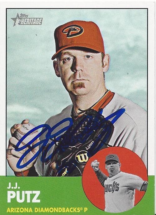 Arizona Diamondbacks JJ PUTZ Signed Heritage Card | eBay
