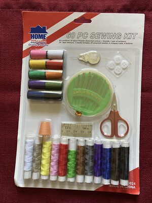 June Finds: Home Master 60 pc Sewing kit, 100% Polyester Thread, New