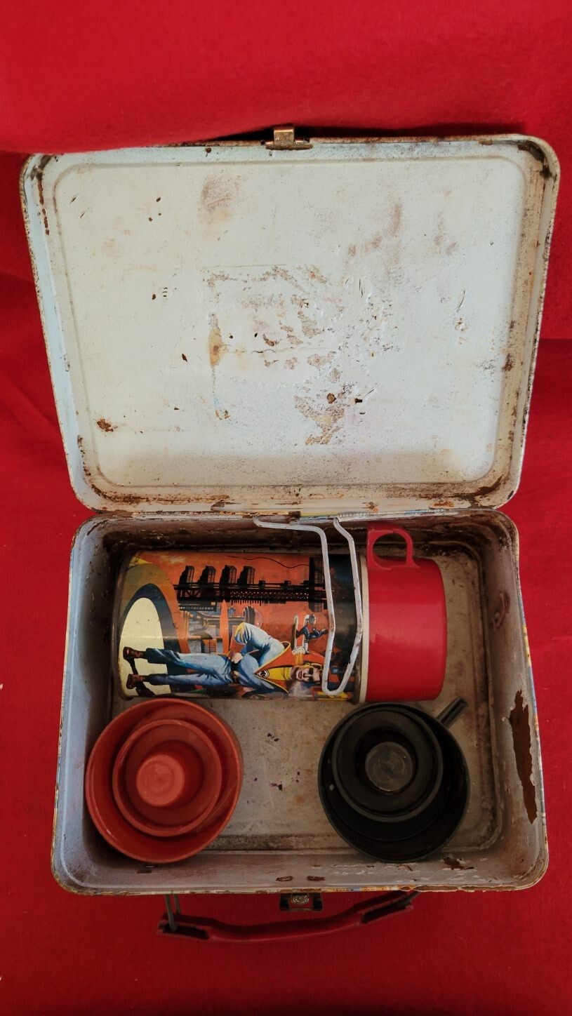 Vintage 1964- FIREBALL XL5- METAL LUNCHBOX & THERMOS- SPACE- ROBOTS | eBay