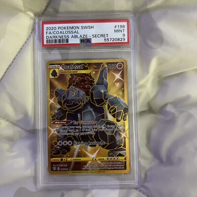 Pokemon PSA 9 Coalossal Darkness Ablaze Gold Secret Rare #198/189 | eBay Pokemon PSA 9 Coalossal Darkness Ablaze Gold Secret Rare #198/189 | eBay