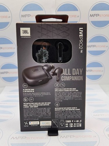 JBL LIVE PRO 2 TWS Bluetooth In-Ear Kopfhörer mit ANC und 6 Mikrofonen - SCHWARZ - Bild 7 von 9