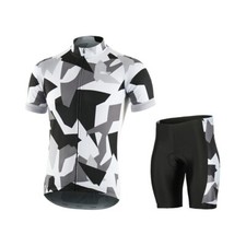 Summer Cycling Shirt Set Short Sleeve Jerseys Bike Shorts Padded MTB Suit