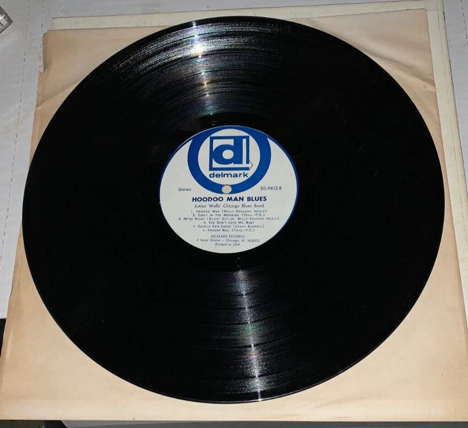 Hoodoo Man Blues Junior Wells Buddy Guy 1969 Vinyl Delmark Records Rare Chicago - Image 4 of 4