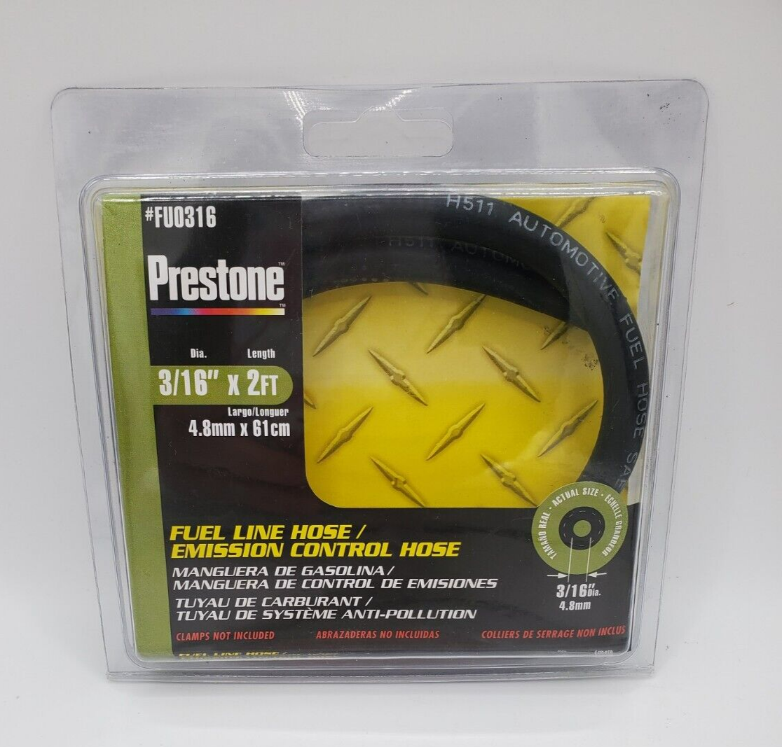 Prestone 3/16" 2 Foot Fuel Line / Emission Control Hose (L2) eBay
