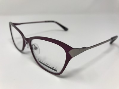 Essential Eyewear Eyeglass Frames EN1133 Burgundy 51-17-140mm Half Rim JN90