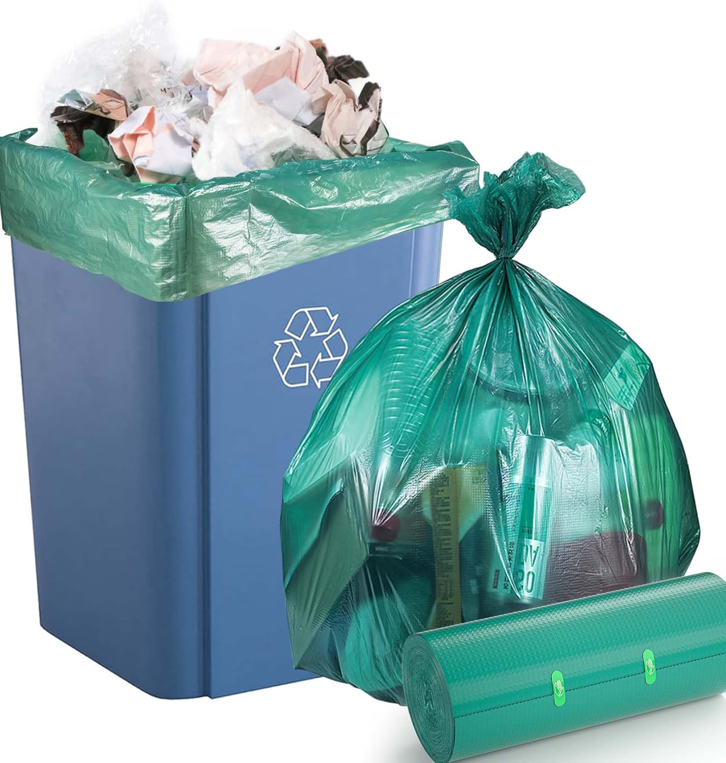 30 Gallon Garbage Bags, 1 Mil Thick Big Garbage Bags 30 Gallon Tall Kitchen Tras