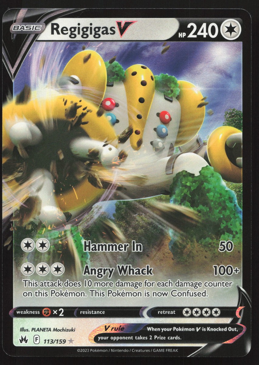 Regigigas V - 113/159 - Ultra Rare - Crown Zenith - Pokemon Card