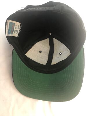Malcolm X Vintage 90s Headmaster Snapback Hat Cap Black Gold X | eBay
