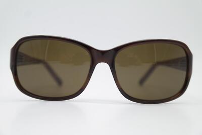 Sonnenbrille GEORGE GINA & LUCY DESEYEGN Braun Weiß gold Oval sunglasses Neu