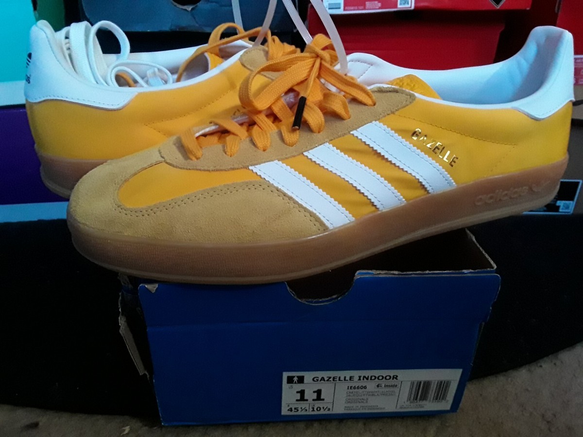 Adidas Originals Gazelle Suede Indoor Almost Crew Yellow Cloud