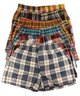 Pack of 3 Men's Woven Boxer Shorts, Loose Fit Cotton Underwear, S M L XL XXL