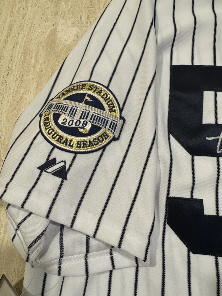 CC SABATHIA SIGNED AUTO 2009 AUTHENTIC WORLD SERIES Jersey JSA CERT - Image 3 of 4