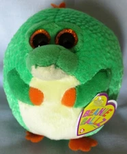 TY Beanie Baby BALLZ - BAYOU the Alligator (Regular Size - 5" Ball) - MINT TAGS