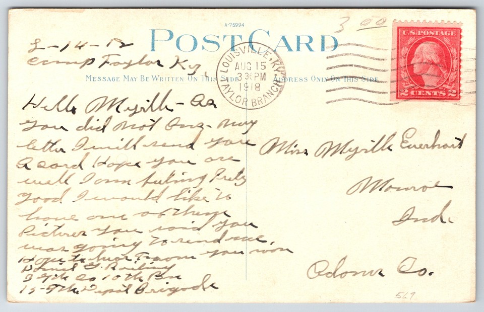 Camp Zachary Taylor Kentucky~Army Cantonment~Barracks @ Observation ...