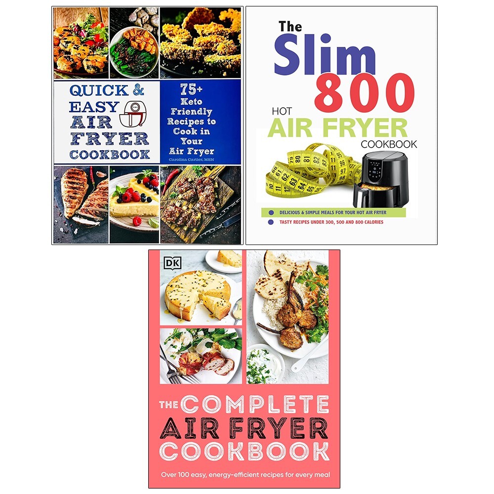 Air Fryer Cookbook,Quick Easy Air Fryer,Slim 800 Hot Air Fryer Recipe 3 Books