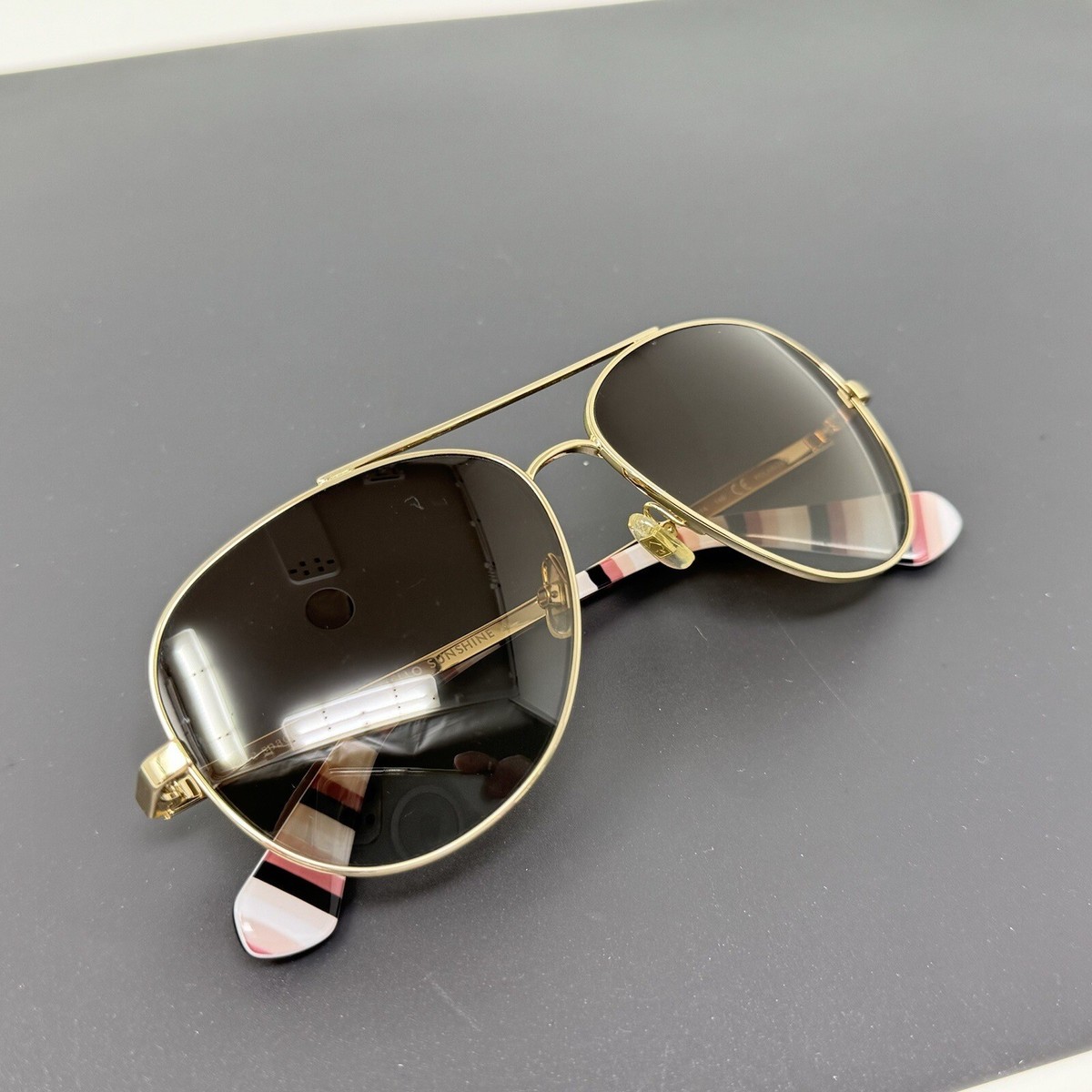 kate spade Avaline Gold Aviator Sunglasses M447 Kate Spade Aviator Sunglasses AVALINE | Zenni Optical main image 4