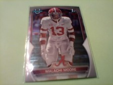 2022 1st Bowman University Football Rookie Draft MALACHI MOORE Alabama Lot Of 10