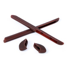 New Walleva Brown Rubber Kit For Oakley Fast Jacket/Fast Jacket XL Sunglasses