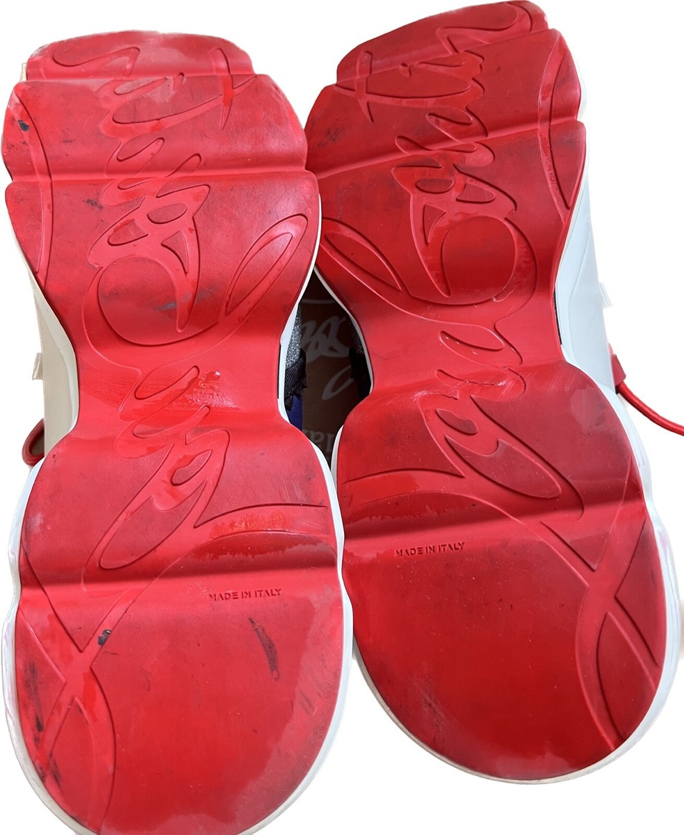 Christian Louboutin Multicolor Leather and Neoprene Red  display picture 3