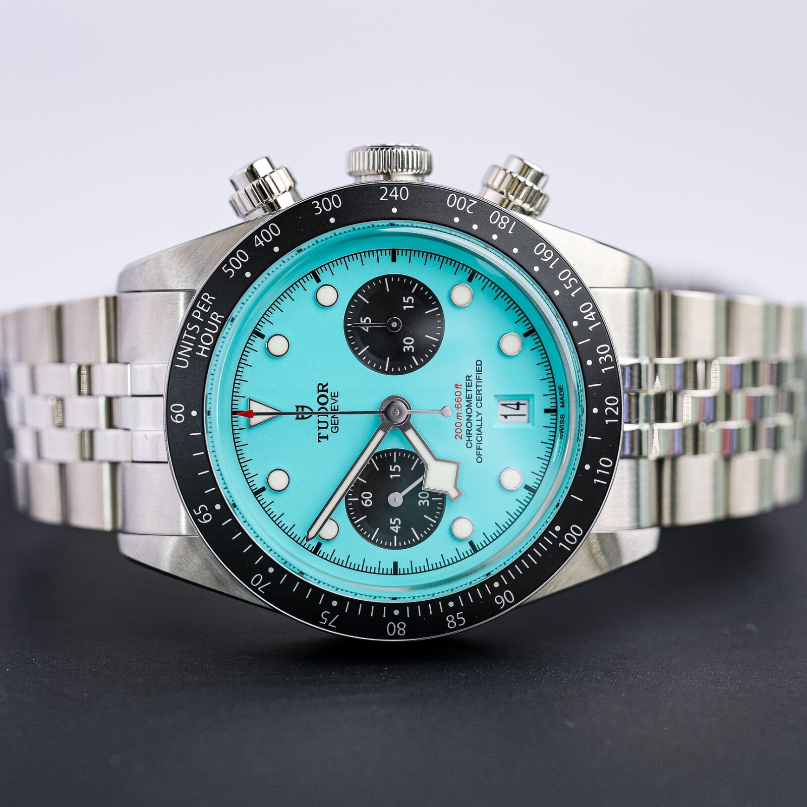 2025 Tudor Black Bay Chrono Blue Flamingo 41mm Steel Jubilee Bracelet 79360-0024 New