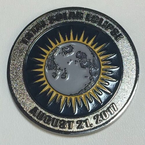 Exclusive Solar Eclipse Commemorative Fully Color Enameled Collector Coin Oregon - Picture 3 of 5