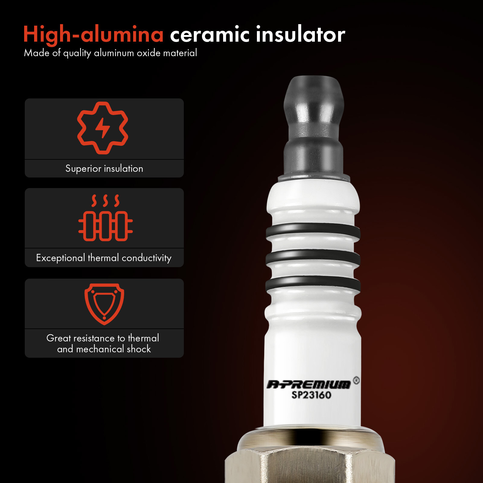 A-Premium 12x Iridium & Platinum Spark Plugs for Ferrari 456 GT 456 M GTA 512 TR