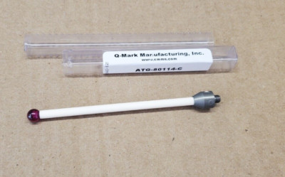 M5 Stylus/CMM Probe 8 mm Ruby Ball, Ceramic Stem, 114 mm OAL Q-Mark ATG-80114-C