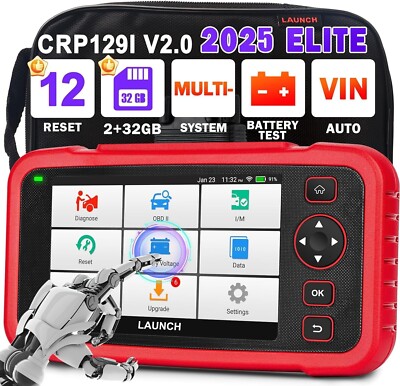 2025 Launch CRP129i V2.0 Profi KFZ Diagnosegerät Auto OBD2 Scanner TPMS EPB SAS