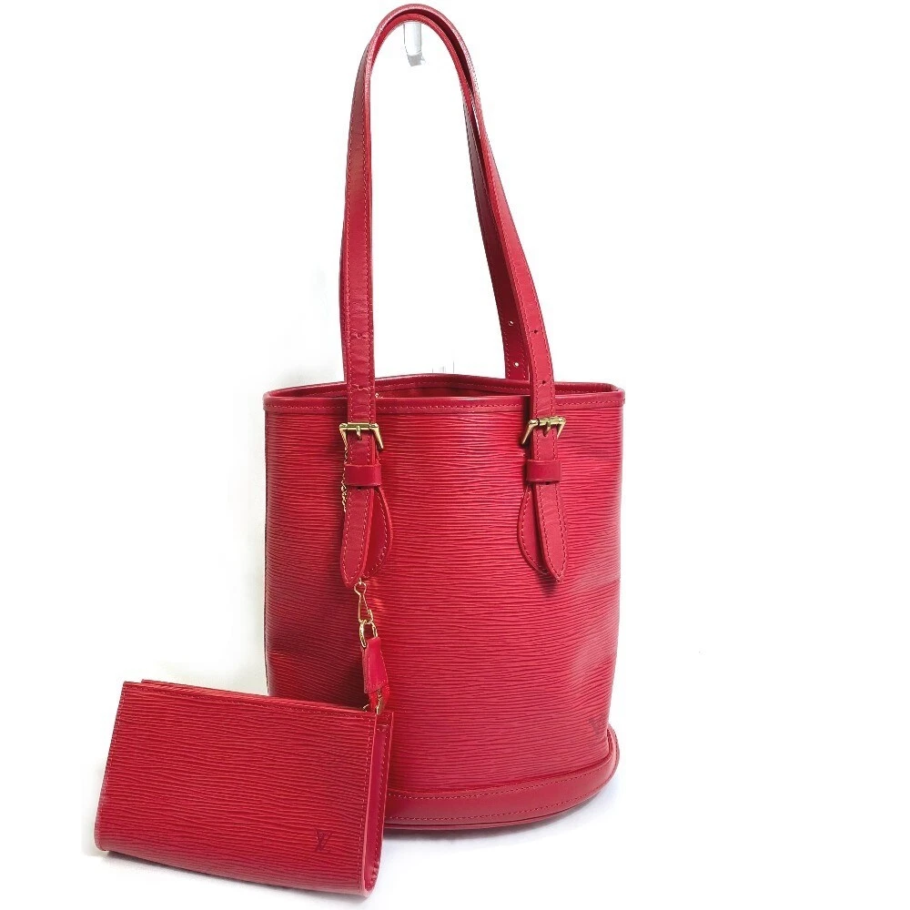 LOUIS VUITTON M5899E Epi Petite Bucket PM Shoulder Bucket Bag Epi Leather  Red