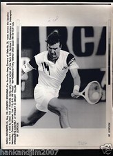 Jimmy Connors vs Simon Youl 1992 US Hardcourt A/P Laser Wire Photo with caption