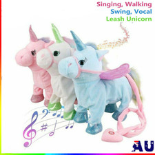Magical Walking Unicorn Toys Singing Songs Children Gift Unicorn Plush Toy Kids