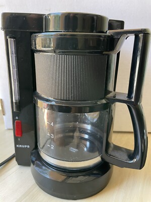 Vintage Krups 105 4-CUP Coffee Maker Black