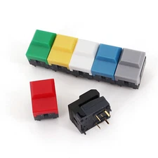 10Pcs PB86-A0 Small Cap 4-Pin Momentary SPDT Square Push Button Tact Switch