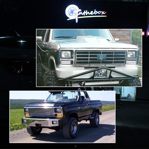 Smoke Bumper Switchback LED DRL Signal Lamp For 80-86 Ford Bronco F150 F250 F350 - Picture 9 of 11