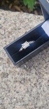 9ct White Gold Princess Cut Diamond Engagement Ring 0.50ct Centre Stone