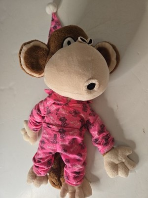 Bobby Jack Monkey Ape Chimp Plush 19'' Sleep Over  Pink Pajamas Rare