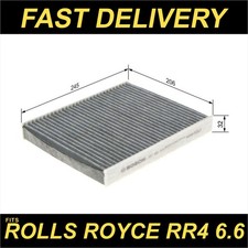 Bosch Pollen / Cabin Filter fits ROLLS ROYCE GHOST RR4 6.6 09 to 20 N74B66A New