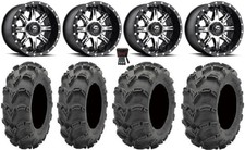 Fuel Nutz Black 14 Wheels 28 Mud Lite Xl Tires Honda Pioneer