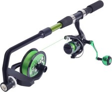 Fishing Line Spooler, Adjustable line Winder,No Twist, Portable Green