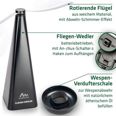 Er Ist Wieder Da GARDIGO&reg; Wespenwedler - 2er Set I Fliegenwedler