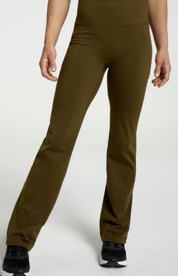 Calia Essential Straight Leg Pants Dark Khaki Olive Women s Medium NWT