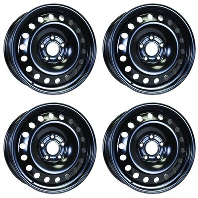 Set of 4 18in Black Steel Wheel Rims for 2009+ Volkswagen, RTX1624 18x7.5 5x127 