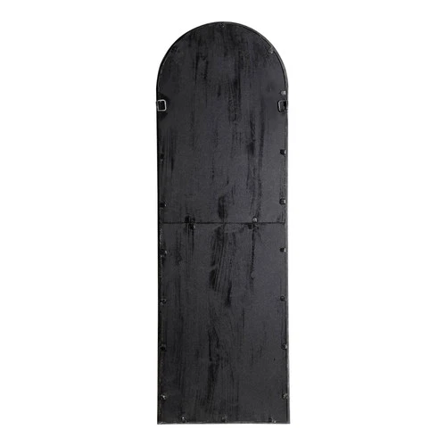 Arched Vanity Wall Mirror Brown Gold Antique Metal Frame 17" Wide for Bathroom - Picture 7 of 7