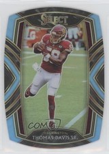 2020 Panini Select Club Level Light Blue Prizm Die-Cut Thomas Davis Sr #221 0i8b