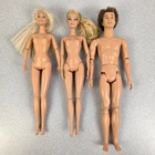 Vintage Mattel Barbie Ken Articulated Doll Lot of 3 Athletic Poseable 1989 1998