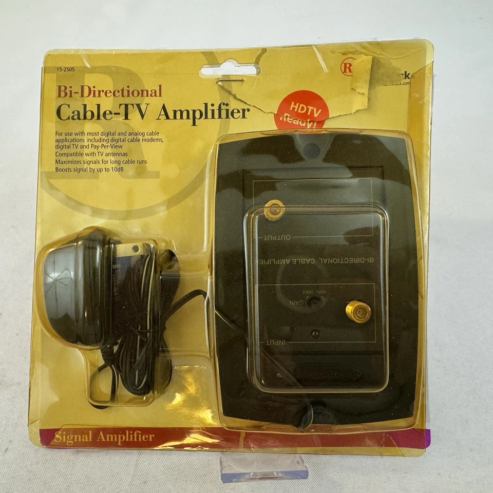 Radio Shack Bi Directional Cable TV Amplifier 15-2505 HDTV Ready Fast Ship - Image 2 of 4