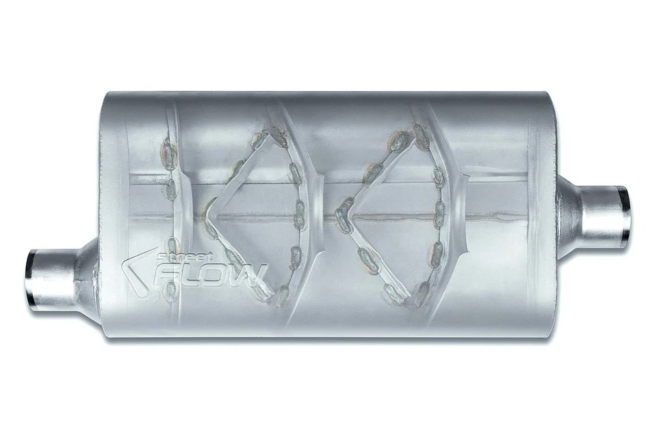 For GMC C3500HD 95-99 Aluminized Steel Oval 3 Chamber Exhaust Muffler Foto 2 de 4