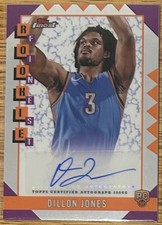 2024-25 DILLON JONES TOPPS FINEST ROOKIE AUTO CARD!. rookie card picture