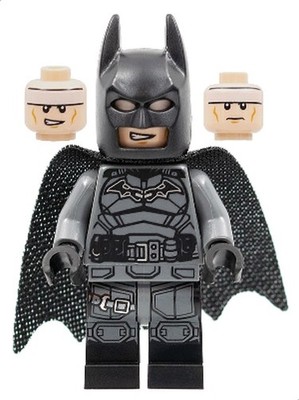 Lego Batman - Dark Bluish Gray Suit, Black Belt, Black Hands, Spongy Cape-sh0786