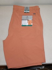 Hurley Trek Hybrid Shorts Men Size 40 Orange Stretch Water Repellent Chino NWT